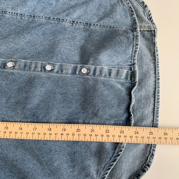 Twelve by On Twelfth Denim Button Down Top - Picture 10 of 10